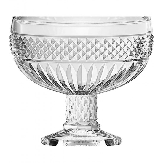 Bomboniere 20cm Por 12cm Palace Com Pé Em Cristal Ecológico L'Hermitage